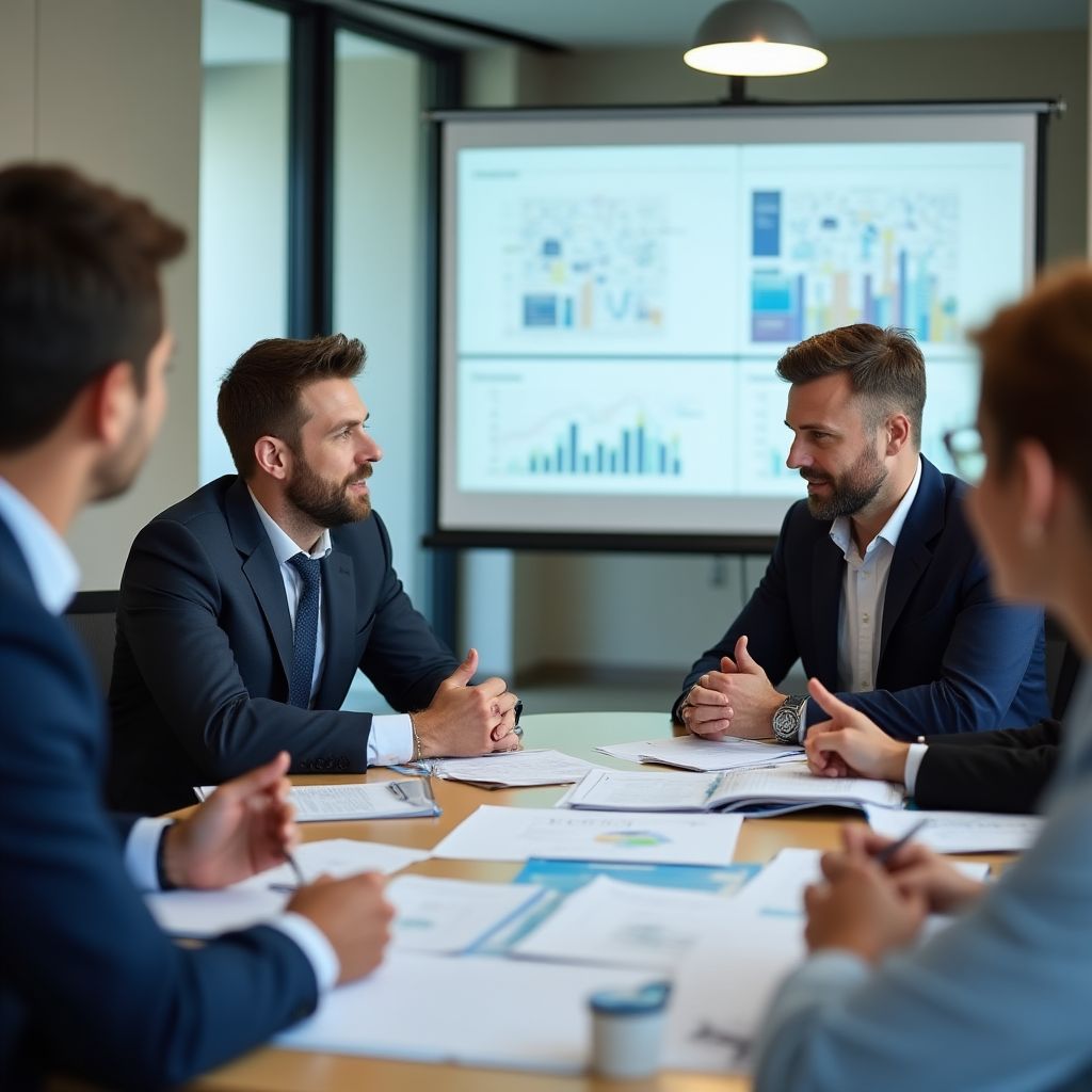 Tim Unburthening Capital na strateškom sastanku